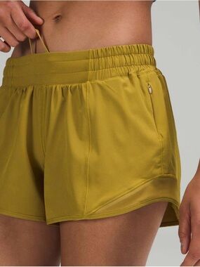 lululemon athletica Women's Mustard Athletic Running Shorts Size 8